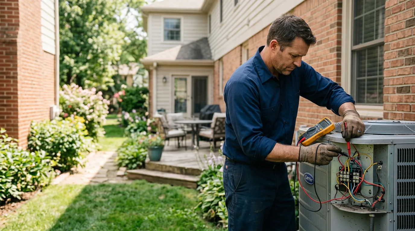 HVAC technician working near Blue Springs, NE